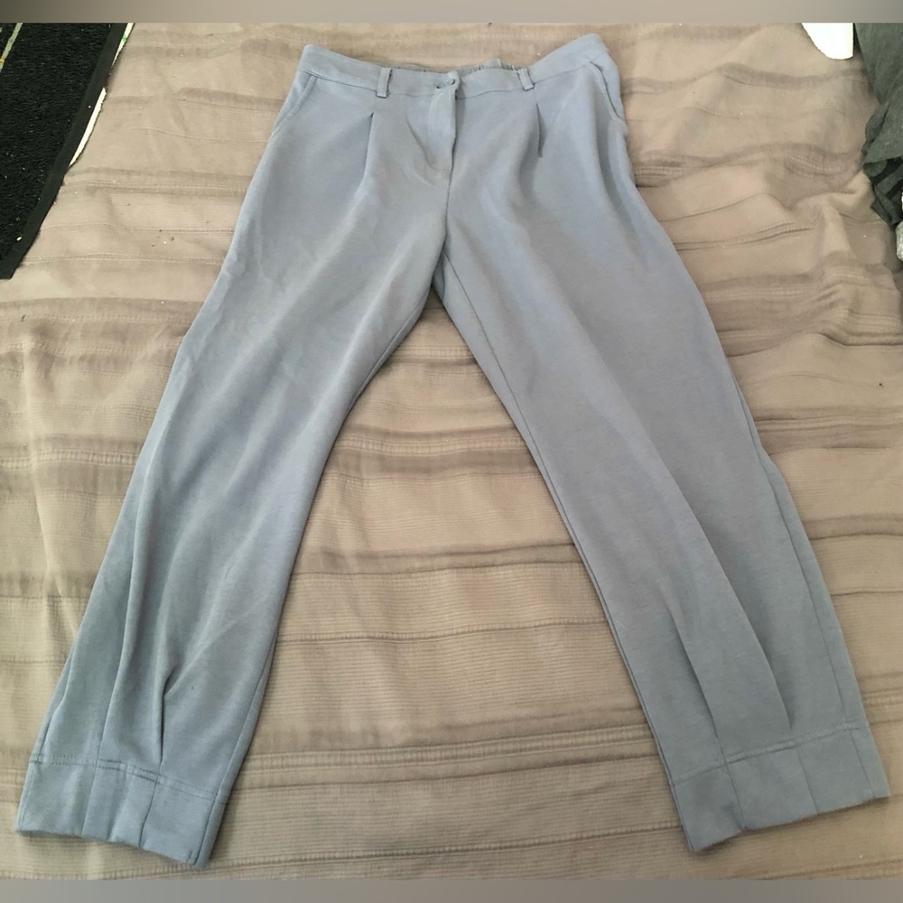 Pretty Garden Joggers Pants Women’s Misses sz L 12-14 Gray Flattering GRAY NEW
